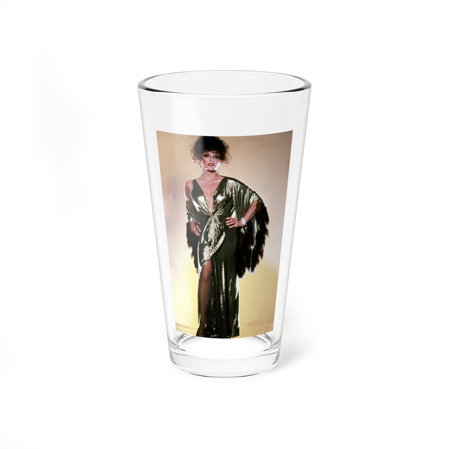 Joan Collins #556 (Vintage Female Icon) Pint Glass 16oz-16oz-Go Mug Yourself