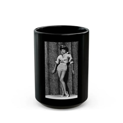 Joan Collins #557 (Vintage Female Icon) Black Coffee Mug 15oz - Go Mug Yourself