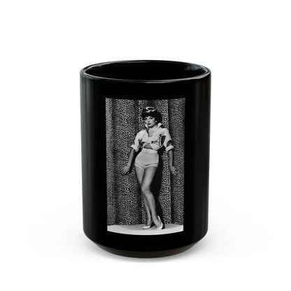 Joan Collins #557 (Vintage Female Icon) Black Coffee Mug 15oz - Go Mug Yourself
