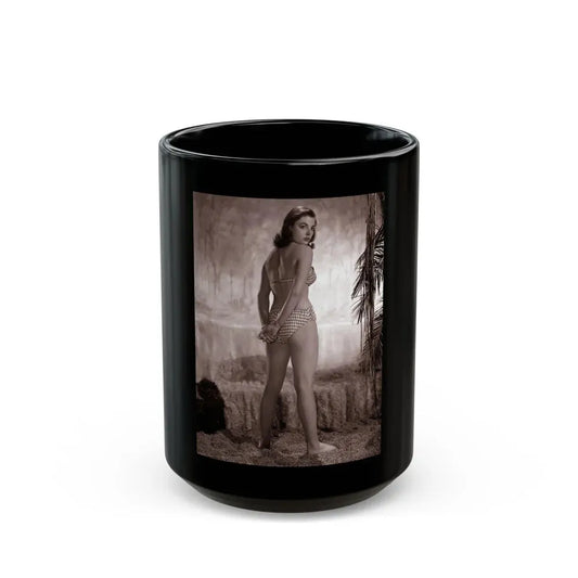 Joan Collins #559 (Vintage Female Icon) Black Coffee Mug 15oz - Go Mug Yourself