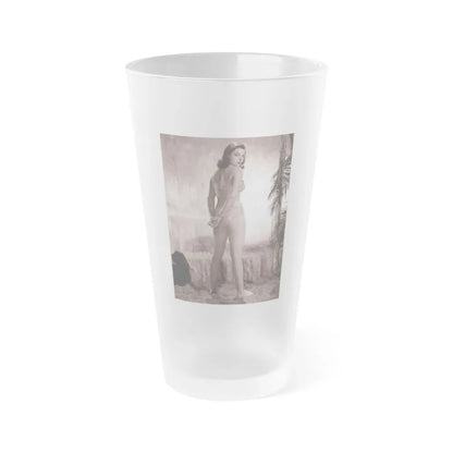 Joan Collins #559 (Vintage Female Icon) Frosted Pint Glass 16oz 16oz Frosted - Go Mug Yourself