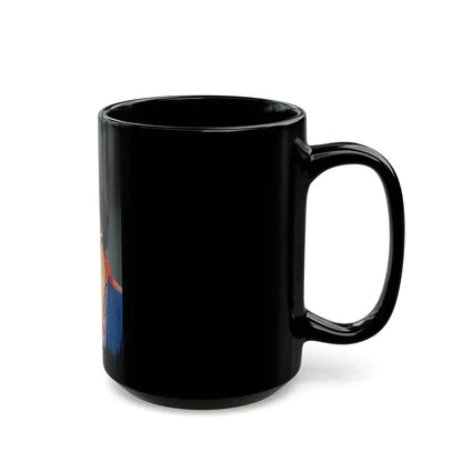 Joan Collins #563 (Vintage Female Icon) Black Coffee Mug - Go Mug Yourself