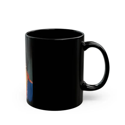 Joan Collins #563 (Vintage Female Icon) Black Coffee Mug - Go Mug Yourself