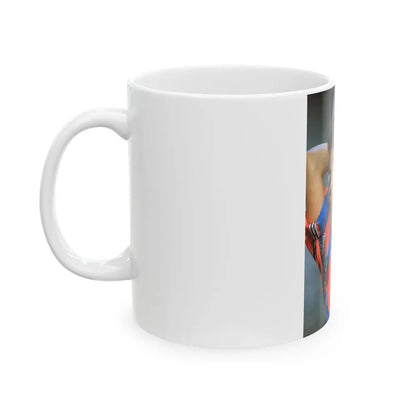 Joan Collins #563 (Vintage Female Icon) White Coffee Mug - Go Mug Yourself