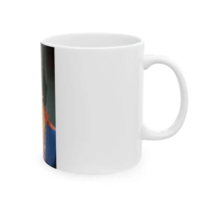 Joan Collins #563 (Vintage Female Icon) White Coffee Mug - Go Mug Yourself