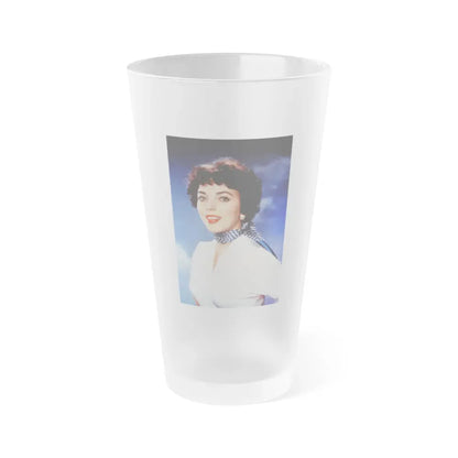 Joan Collins #564 (Vintage Female Icon) Frosted Pint Glass 16oz 16oz Frosted - Go Mug Yourself