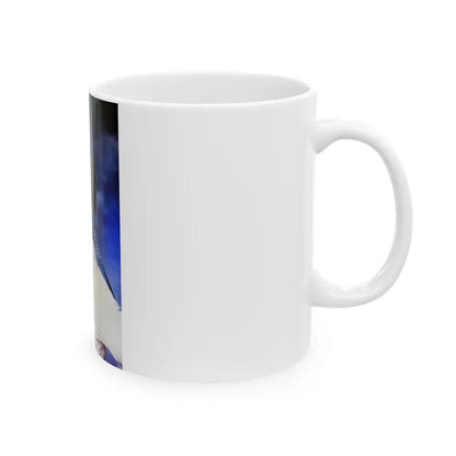 Joan Collins #564 (Vintage Female Icon) White Coffee Mug - Go Mug Yourself