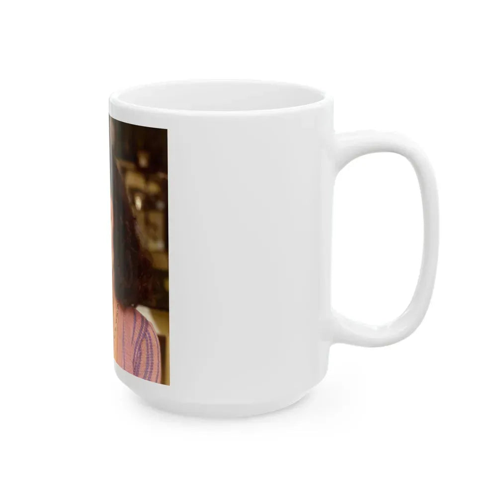 Joan Collins #565 (Vintage Female Icon) White Coffee Mug - Go Mug Yourself