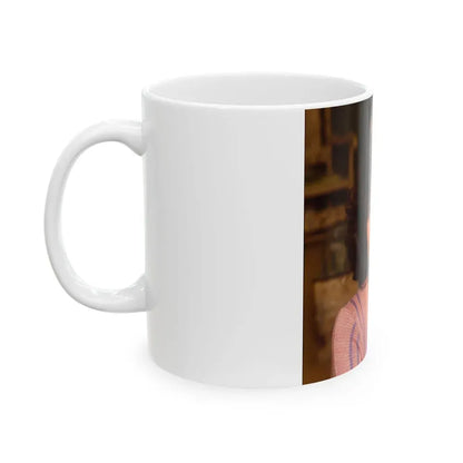 Joan Collins #565 (Vintage Female Icon) White Coffee Mug - Go Mug Yourself