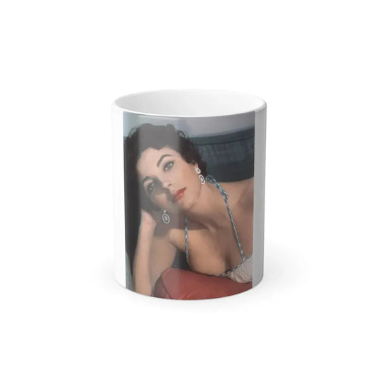 Joan Collins #566 (Vintage Female Icon) Color Changing Coffee Mug 11oz - Go Mug Yourself