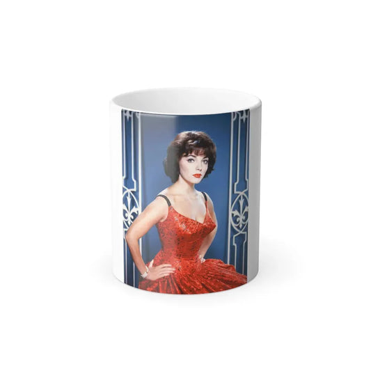 Joan Collins #567 (Vintage Female Icon) Color Changing Coffee Mug 11oz - Go Mug Yourself