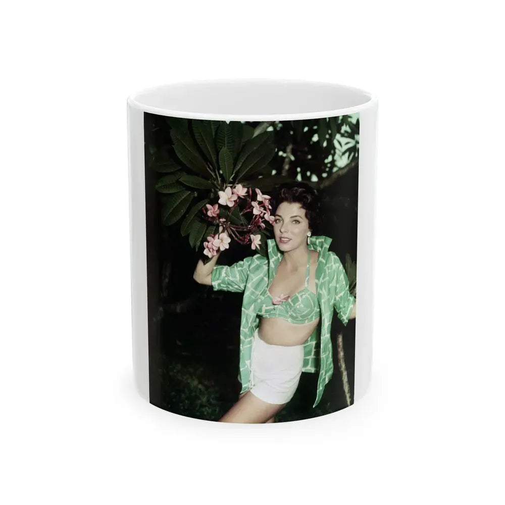 Joan Collins #568 (Vintage Female Icon) White Coffee Mug 11oz - Go Mug Yourself