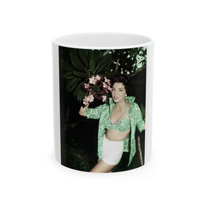 Joan Collins #568 (Vintage Female Icon) White Coffee Mug 11oz - Go Mug Yourself