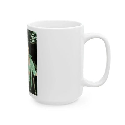 Joan Collins #568 (Vintage Female Icon) White Coffee Mug - Go Mug Yourself
