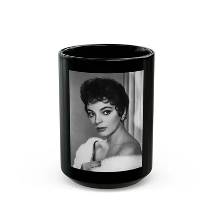 Joan Collins #572 (Vintage Female Icon) Black Coffee Mug 15oz - Go Mug Yourself