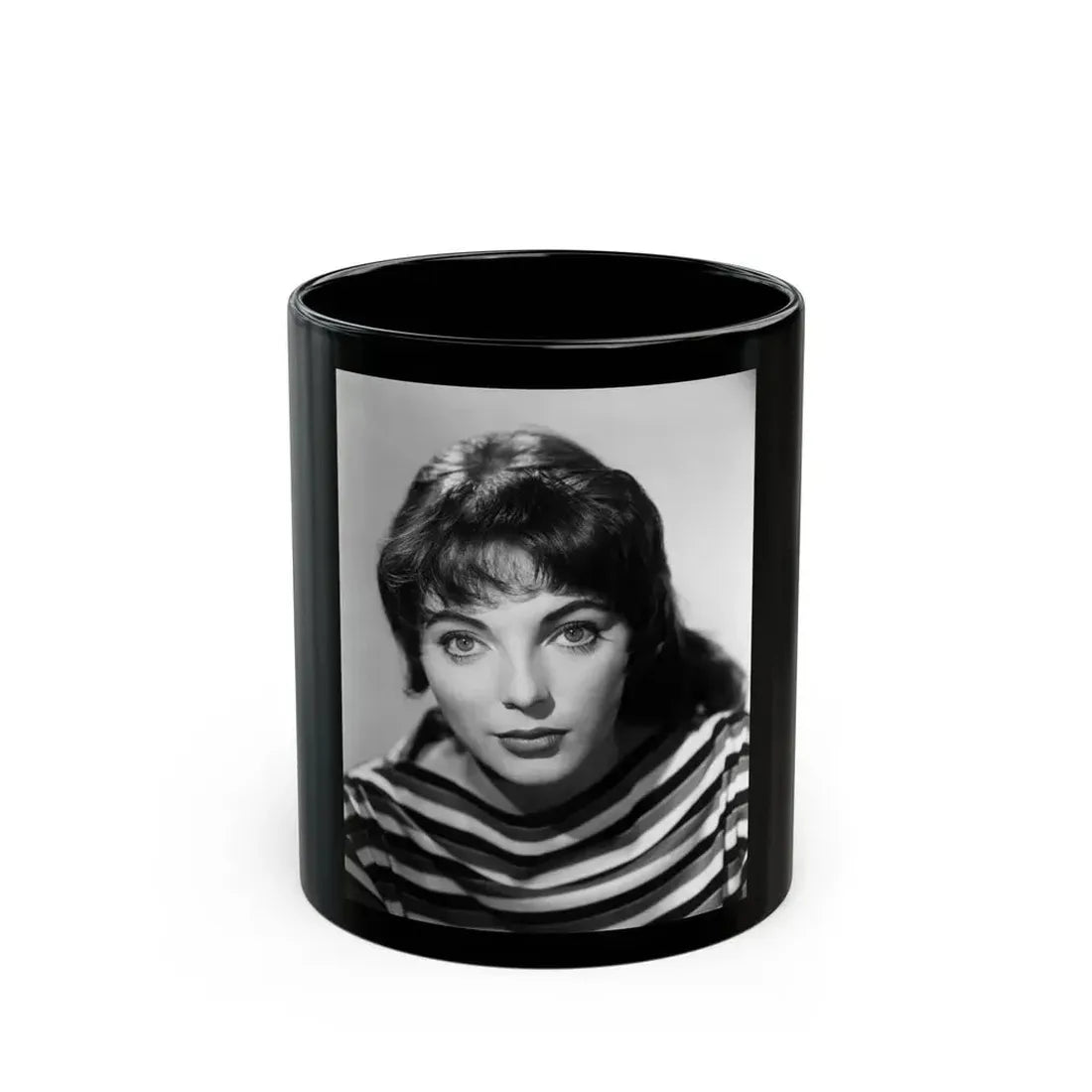 Joan Collins #573 (Vintage Female Icon) Black Coffee Mug 11oz - Go Mug Yourself