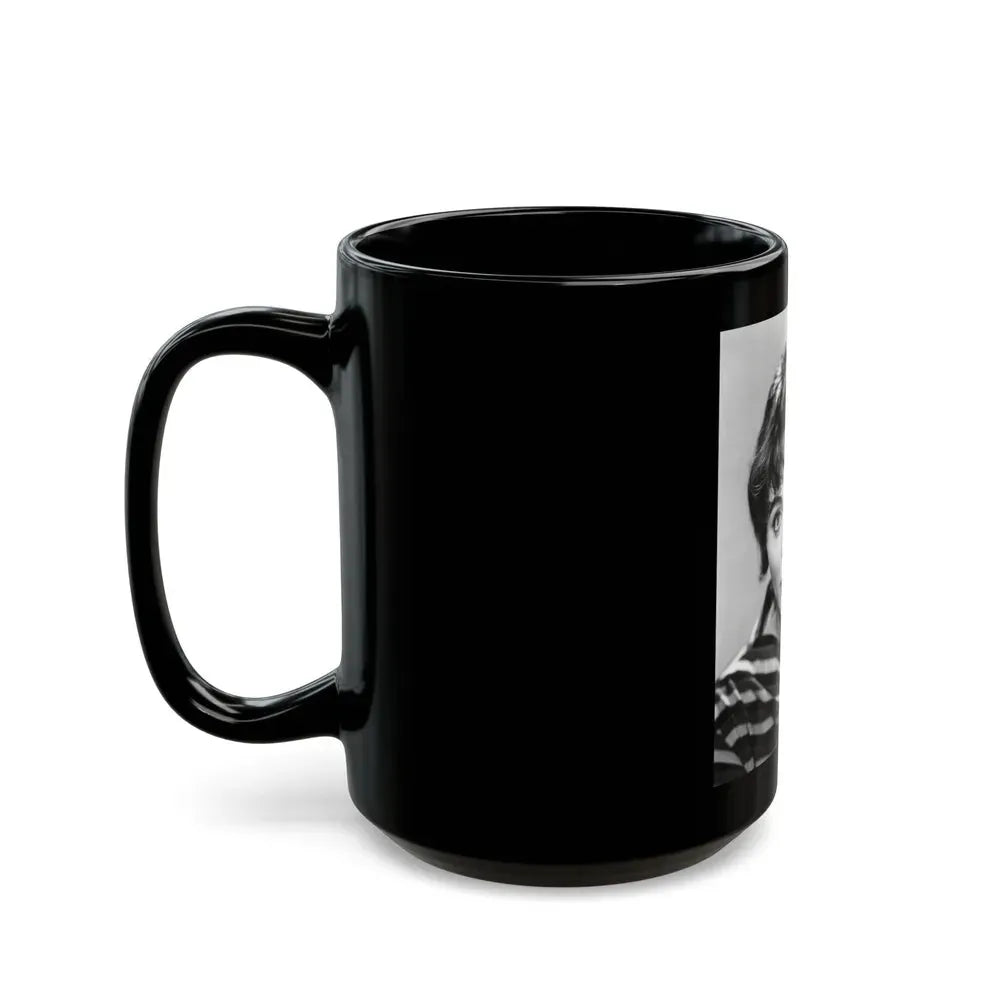 Joan Collins #573 (Vintage Female Icon) Black Coffee Mug - Go Mug Yourself