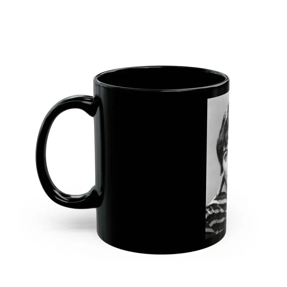 Joan Collins #573 (Vintage Female Icon) Black Coffee Mug - Go Mug Yourself