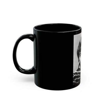 Joan Collins #573 (Vintage Female Icon) Black Coffee Mug - Go Mug Yourself