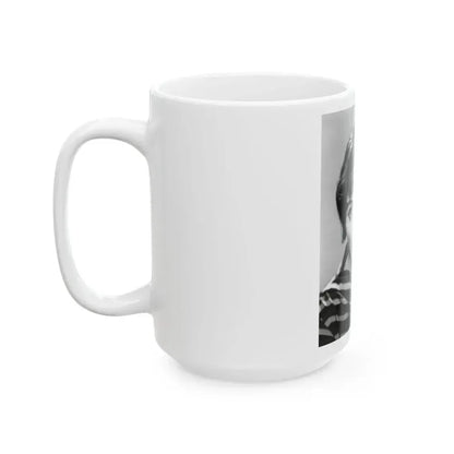 Joan Collins #573 (Vintage Female Icon) White Coffee Mug - Go Mug Yourself