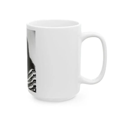 Joan Collins #573 (Vintage Female Icon) White Coffee Mug - Go Mug Yourself