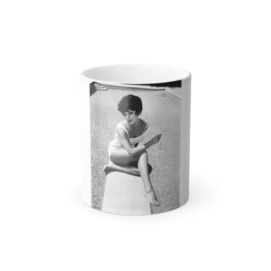 Joan Collins #575 (Vintage Female Icon) Color Changing Coffee Mug 11oz - Go Mug Yourself