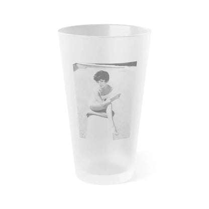 Joan Collins #575 (Vintage Female Icon) Frosted Pint Glass 16oz 16oz Frosted - Go Mug Yourself