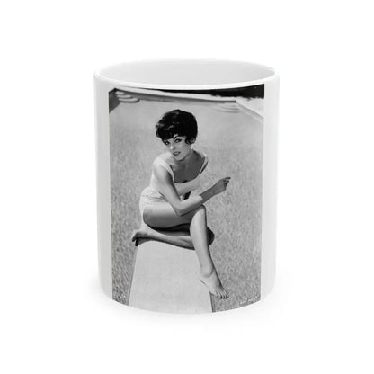 Joan Collins #575 (Vintage Female Icon) White Coffee Mug 11oz - Go Mug Yourself
