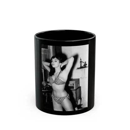 Joan Collins #576 (Vintage Female Icon) Black Coffee Mug 11oz - Go Mug Yourself