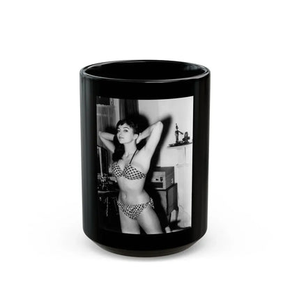 Joan Collins #576 (Vintage Female Icon) Black Coffee Mug 15oz - Go Mug Yourself