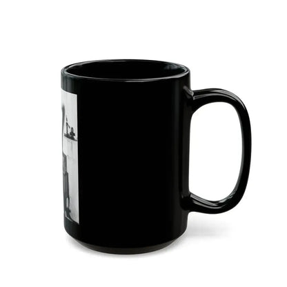 Joan Collins #576 (Vintage Female Icon) Black Coffee Mug - Go Mug Yourself