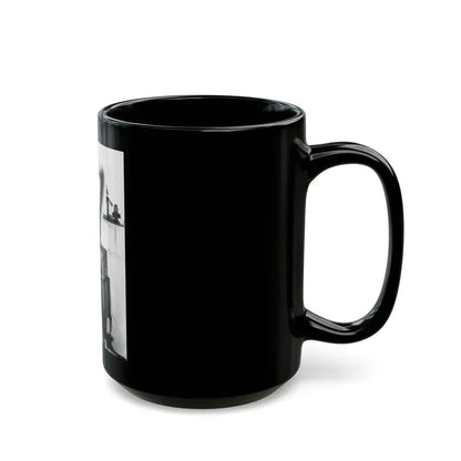 Joan Collins #576 (Vintage Female Icon) Black Coffee Mug - Go Mug Yourself