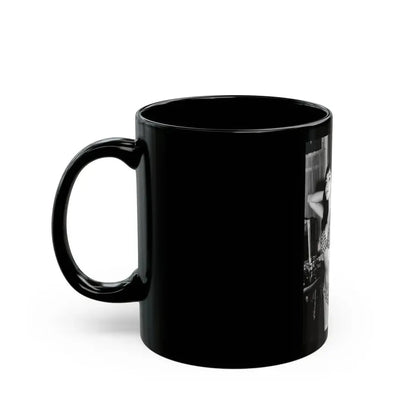 Joan Collins #576 (Vintage Female Icon) Black Coffee Mug - Go Mug Yourself