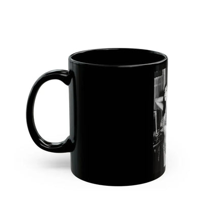 Joan Collins #576 (Vintage Female Icon) Black Coffee Mug - Go Mug Yourself