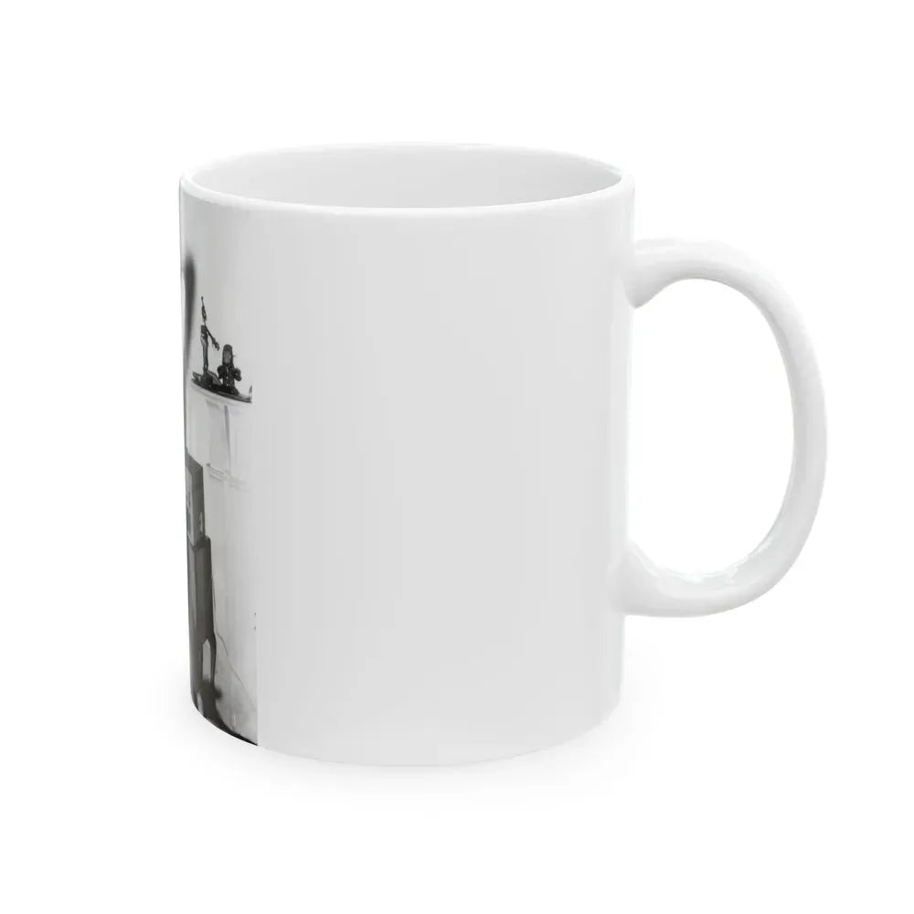 Joan Collins #576 (Vintage Female Icon) White Coffee Mug - Go Mug Yourself