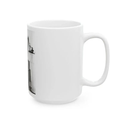 Joan Collins #576 (Vintage Female Icon) White Coffee Mug - Go Mug Yourself