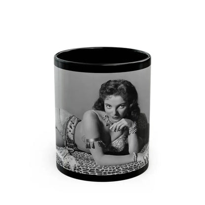 Joan Collins #577 (Vintage Female Icon) Black Coffee Mug 11oz - Go Mug Yourself