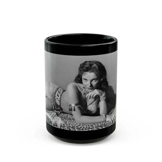 Joan Collins #577 (Vintage Female Icon) Black Coffee Mug 15oz - Go Mug Yourself