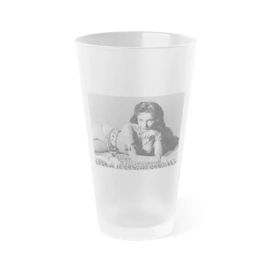 Joan Collins #577 (Vintage Female Icon) Frosted Pint Glass 16oz 16oz Frosted - Go Mug Yourself