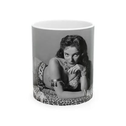 Joan Collins #577 (Vintage Female Icon) White Coffee Mug 11oz - Go Mug Yourself