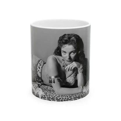 Joan Collins #577 (Vintage Female Icon) White Coffee Mug 11oz - Go Mug Yourself