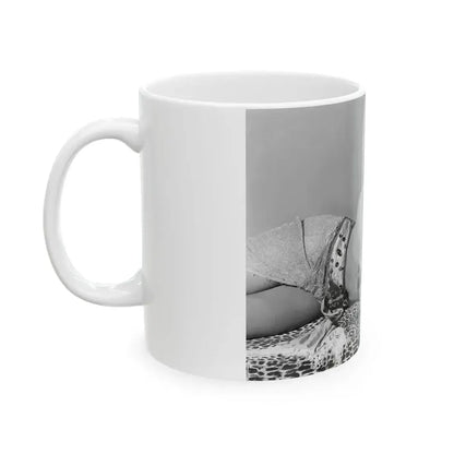 Joan Collins #577 (Vintage Female Icon) White Coffee Mug - Go Mug Yourself