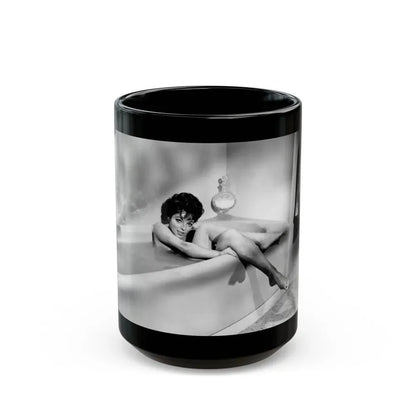 Joan Collins #578 1 (Vintage Female Icon) Black Coffee Mug 15oz - Go Mug Yourself