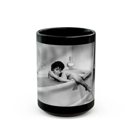 Joan Collins #578 1 (Vintage Female Icon) Black Coffee Mug 15oz - Go Mug Yourself