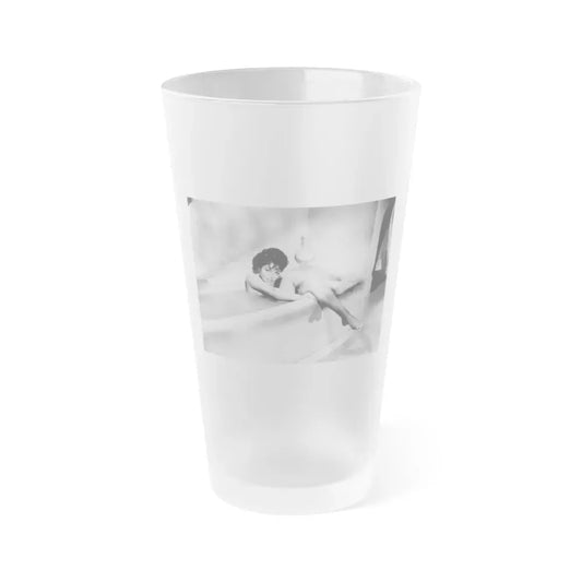Joan Collins #578 1 (Vintage Female Icon) Frosted Pint Glass 16oz 16oz Frosted - Go Mug Yourself