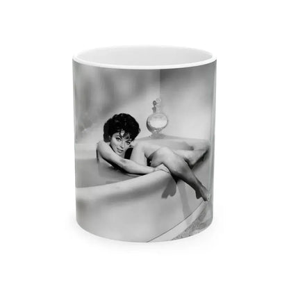 Joan Collins #578 1 (Vintage Female Icon) White Coffee Mug 11oz - Go Mug Yourself