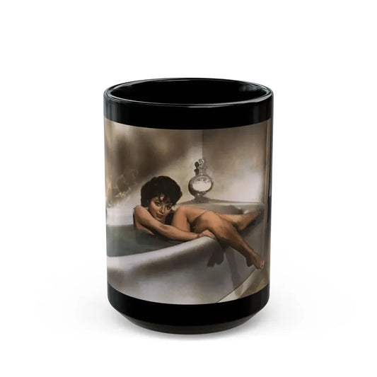 Joan Collins #578 (Vintage Female Icon) Black Coffee Mug 15oz - Go Mug Yourself