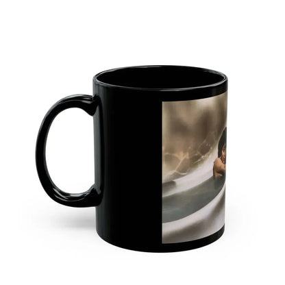 Joan Collins #578 (Vintage Female Icon) Black Coffee Mug - Go Mug Yourself