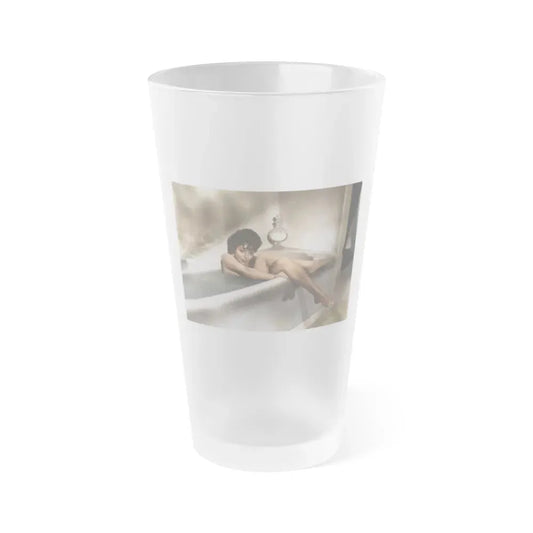 Joan Collins #578 (Vintage Female Icon) Frosted Pint Glass 16oz 16oz Frosted - Go Mug Yourself