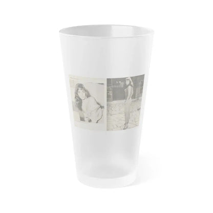 Joan Collins #582 - Europe's Top Pin-Ups Issue #3 1956 (Vintage Female Icon) Frosted Pint Glass 16oz 16oz Frosted - Go Mug Yourself